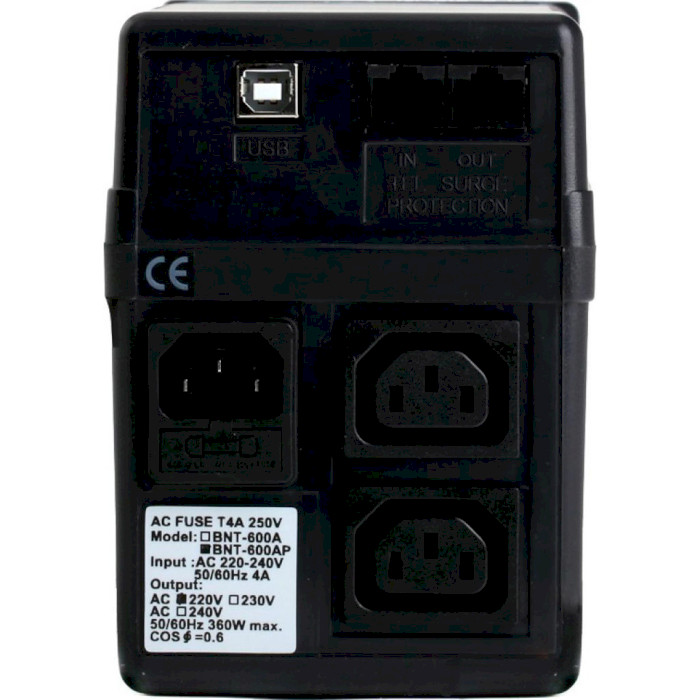 ДБЖ POWERCOM Black Knight BNT-600AP USB