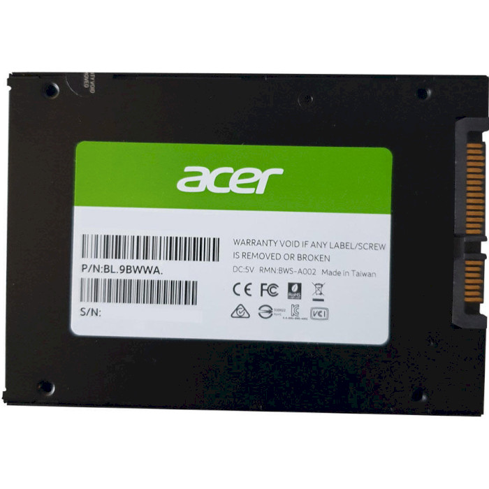 SSD диск ACER RE100 512GB 2.5" SATA (BL.9BWWA.108)