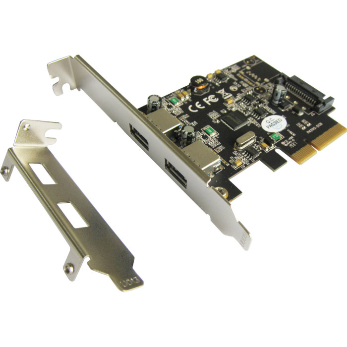 Контролер STLAB U-1780 PCI-E to USB 3.0 2-Ports