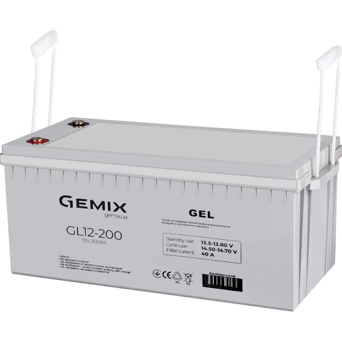 Акумуляторна батарея GEMIX GL12-200 (12В, 200Агод)