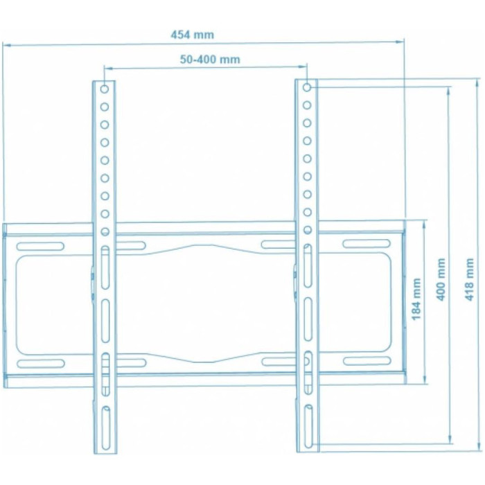 Крепление настенное для ТВ WALFIX TV-30B 26"-55" Black