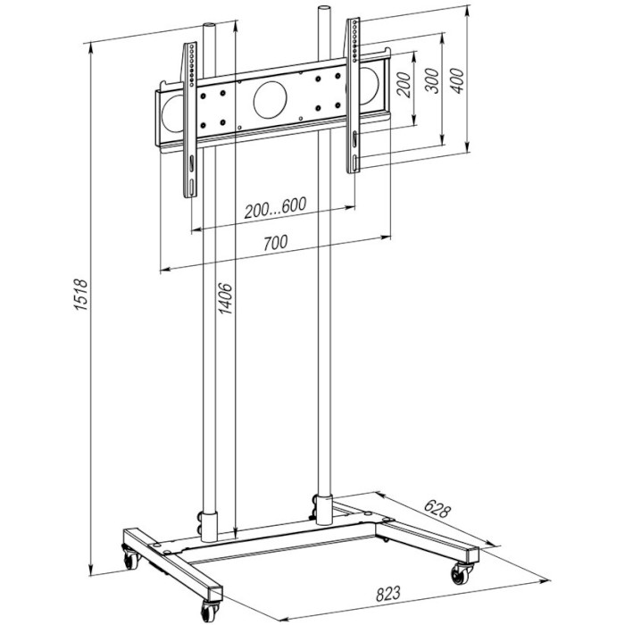 Презентаційна стійка KSL PS3 32"-65" Black