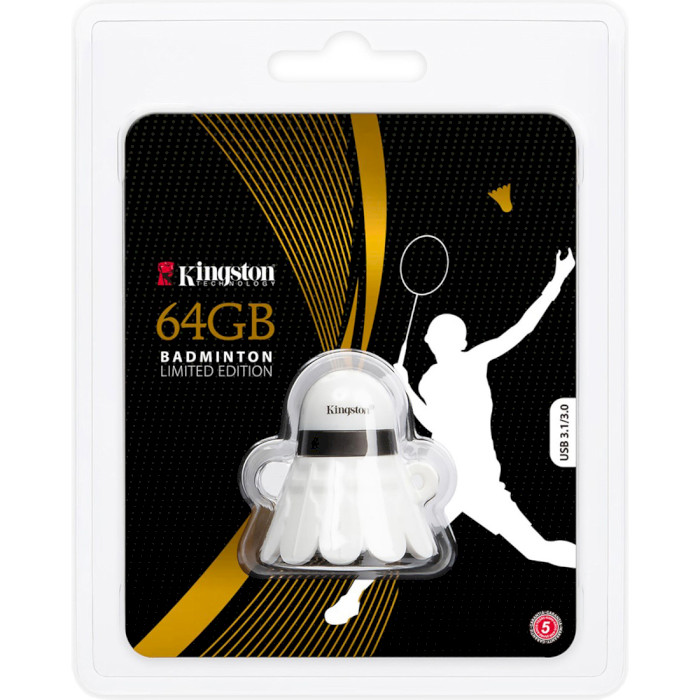 Флэшка KINGSTON Limited Edition Badminton 64GB (DTBMTA/64GB)