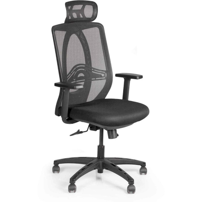 Крісло офісне BARSKY Synchro Arm Black (BB-02PL)