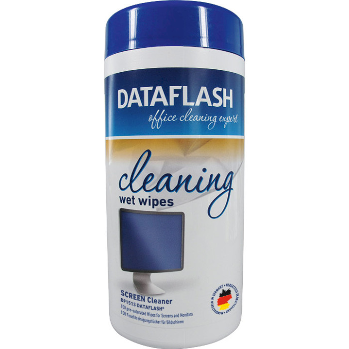 Серветки вологі чистячі DATA FLASH DF1513 Wet Wipes 100шт
