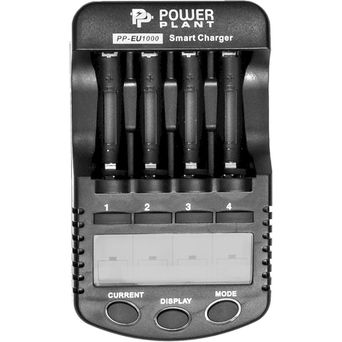 Зарядний пристрій POWERPLANT PP-EU1000 для акумуляторів AA/AAA (DV00DV2362)