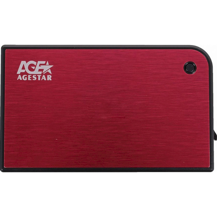 Карман внешний AGESTAR 3UB2A14 2.5" SATA to USB 3.0 Red