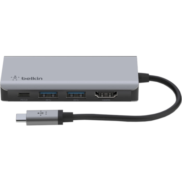 Порт-реплікатор BELKIN Connect USB-C 4-in-1 Multiport Adapter (AVC006BTSGY)