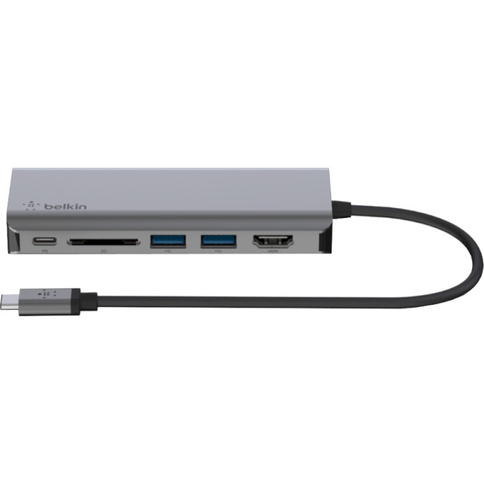 Порт-реплікатор BELKIN Connect USB-C 6-in-1 Multiport Adapter (AVC008BTSGY)