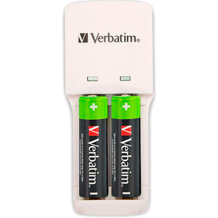 Зарядное устройство VERBATIM Compact Charger + 2 x AAA 1000 mAh (49944)