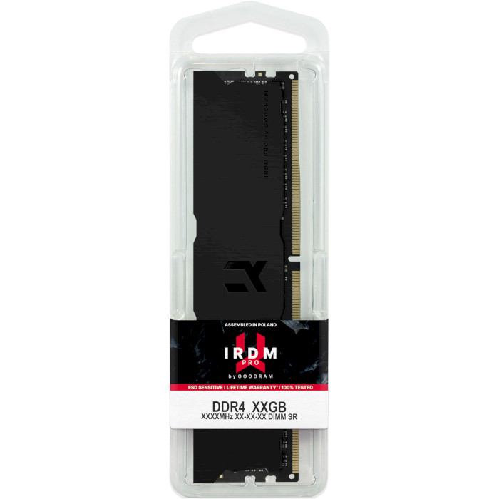 Модуль пам'яті GOODRAM IRDM Pro Deep Black DDR4 3600MHz 16GB (IRP-K3600D4V64L18/16G)