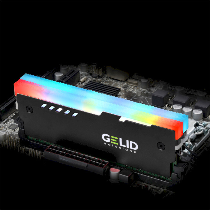 Радіатор для оперативної пам'яті GELID SOLUTIONS Lumen RGB RAM Memory Cooling Black 2шт (GZ-RGB-01)