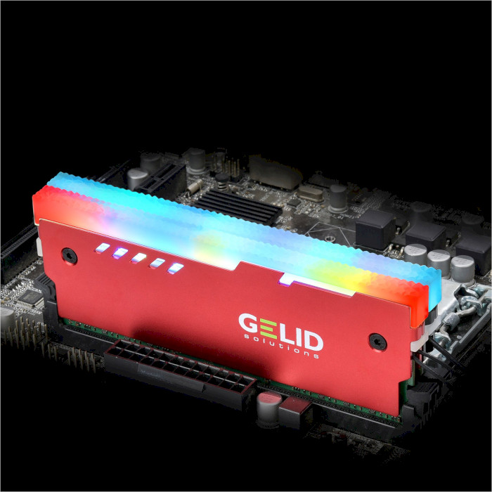 Радіатор для оперативної пам'яті GELID SOLUTIONS Lumen RGB RAM Memory Cooling Red 2шт (GZ-RGB-02)