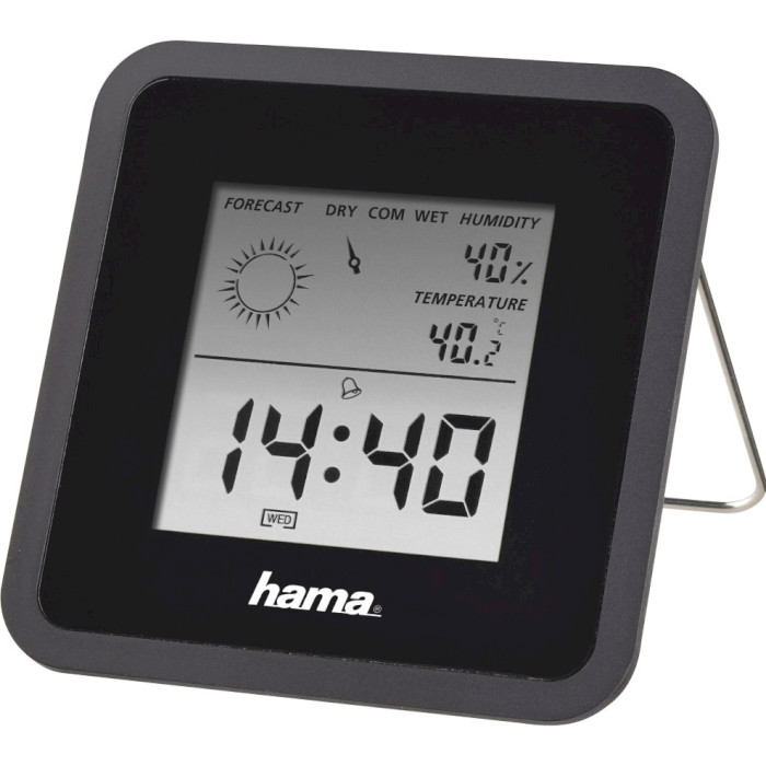 Термогігрометр HAMA TH-50 Black (00186370)