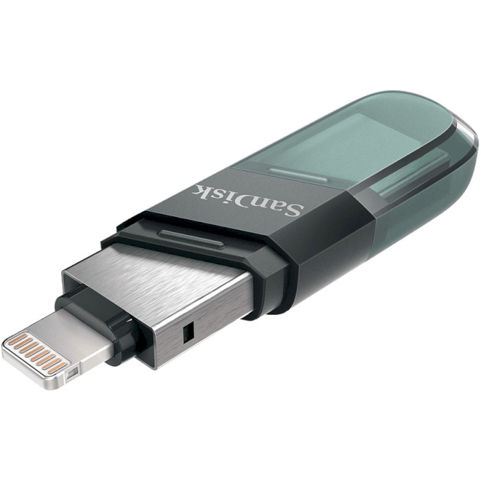 Флешка SANDISK iXpand Flip USB/Lightning3.1 256GB Sea Green (SDIX90N-256G-GN6NE)