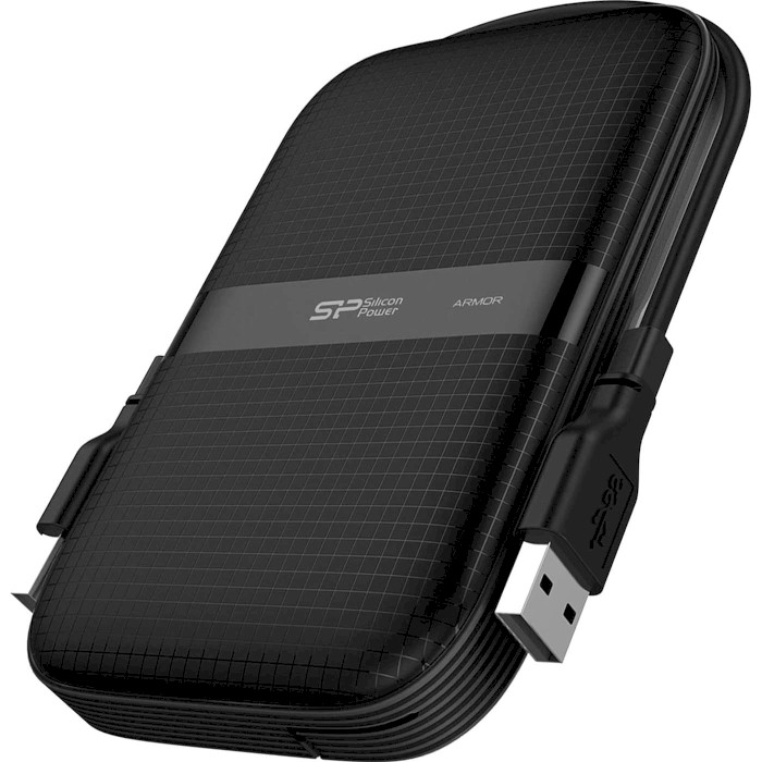 Портативний жорсткий диск SILICON POWER Armor A60 1TB USB3.2 Black (SP010TBPHDA60S3A)