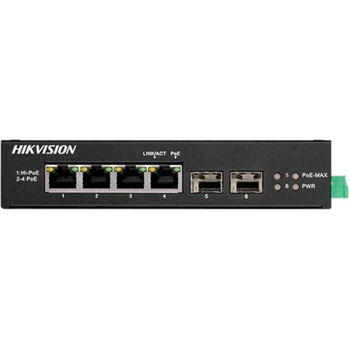 Комутатор HIKVISION DS-3T0506HP-E/HS