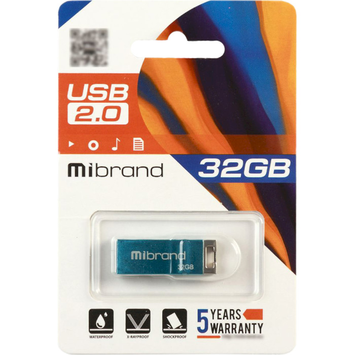 Флешка MIBRAND Chameleon 32GB Light Blue (MI2.0/CH32U6LU)