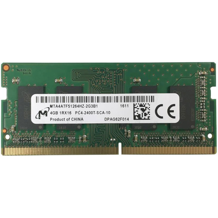Модуль памяти MICRON SO-DIMM DDR4 2400MHz 4GB (MTA4ATF51264HZ-2G3B1)