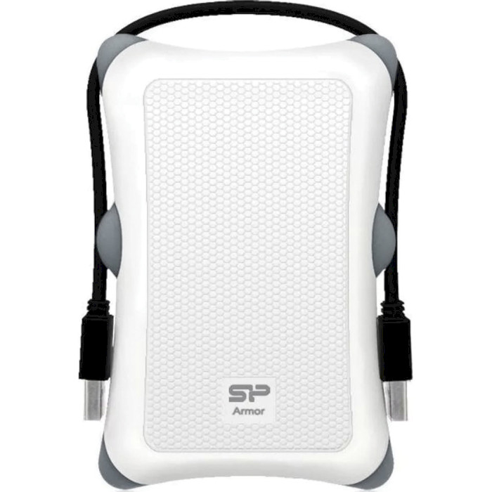 Портативний жорсткий диск SILICON POWER Armor A30 1TB USB3.2 White (SP010TBPHDA30S3W)