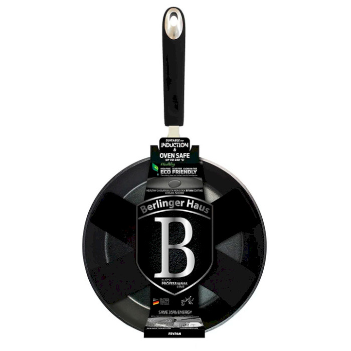 Сковорода BERLINGER HAUS Black Professional Line 20см (BH-6115)