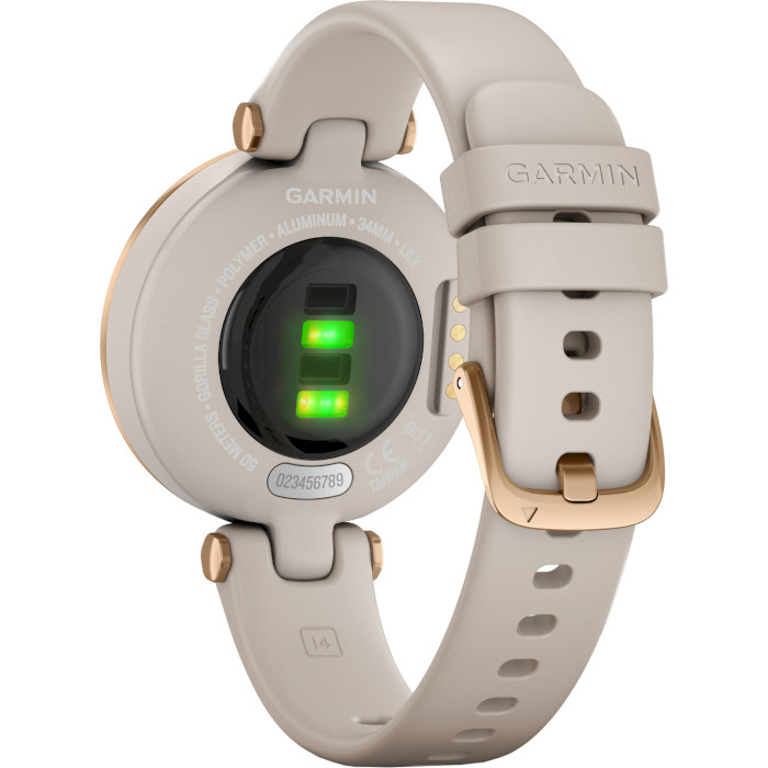 Смарт-годинник GARMIN Lily Sport Rose Gold Bezel with Light Sand Case and Silicone Band (010-02384-11)