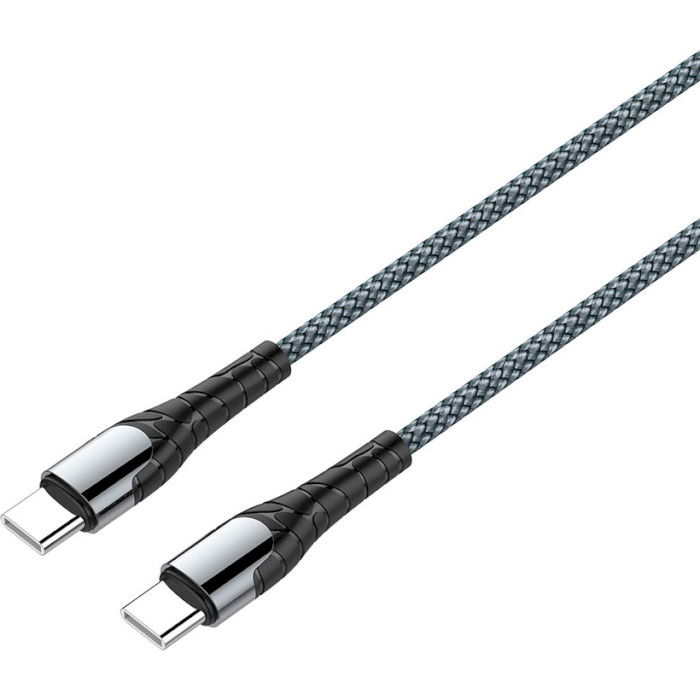 Кабель COLORWAY PD Fast Charging USB-C to USB-C 3A 1м Gray (CW-CBPDCC040-GR)