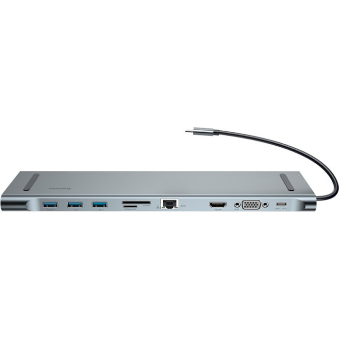 Порт-реплікатор BASEUS Enjoyment Series USB-C Notebook Hub Gray (CATSX-F0G)
