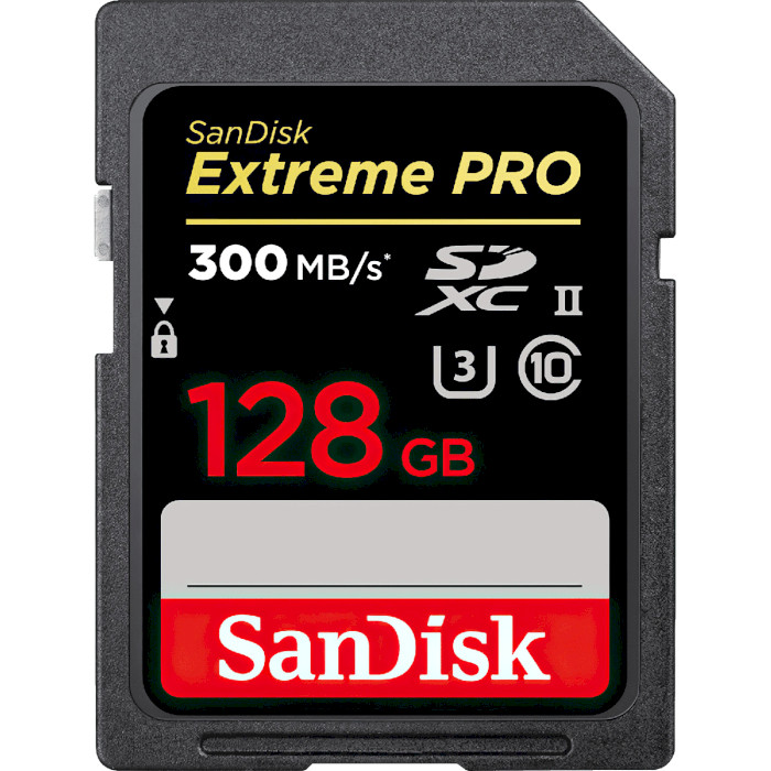 Карта пам'яті SANDISK SDXC Extreme Pro 128GB UHS-II U3 V90 Class 10 (SDSDXDK-128G-GN4IN)