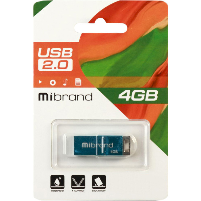 Флэшка MIBRAND Chameleon 4GB USB2.0 Light Blue (MI2.0/CH4U6LU)