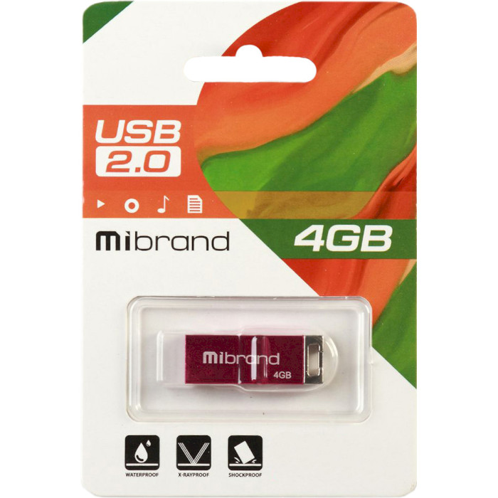 Флешка MIBRAND Chameleon 4GB USB2.0 Pink (MI2.0/CH4U6P)