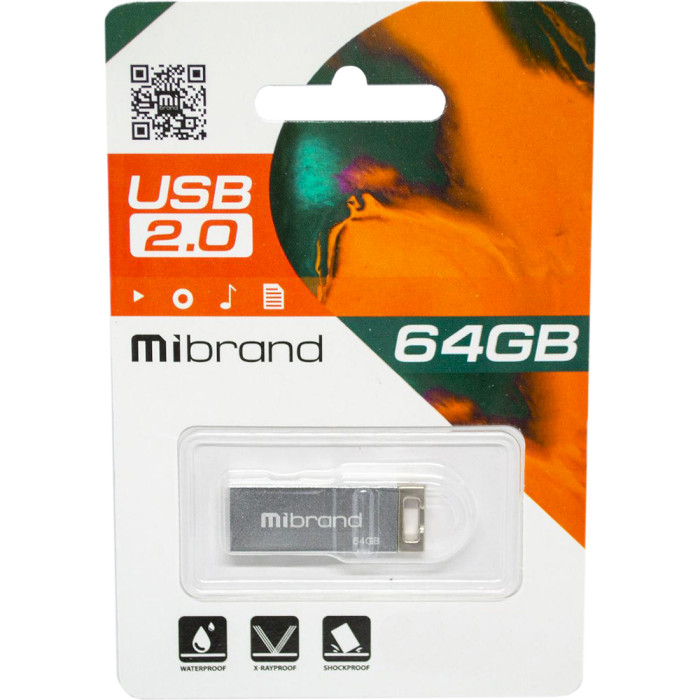 Флэшка MIBRAND Chameleon 64GB Silver (MI2.0/CH64U6S)