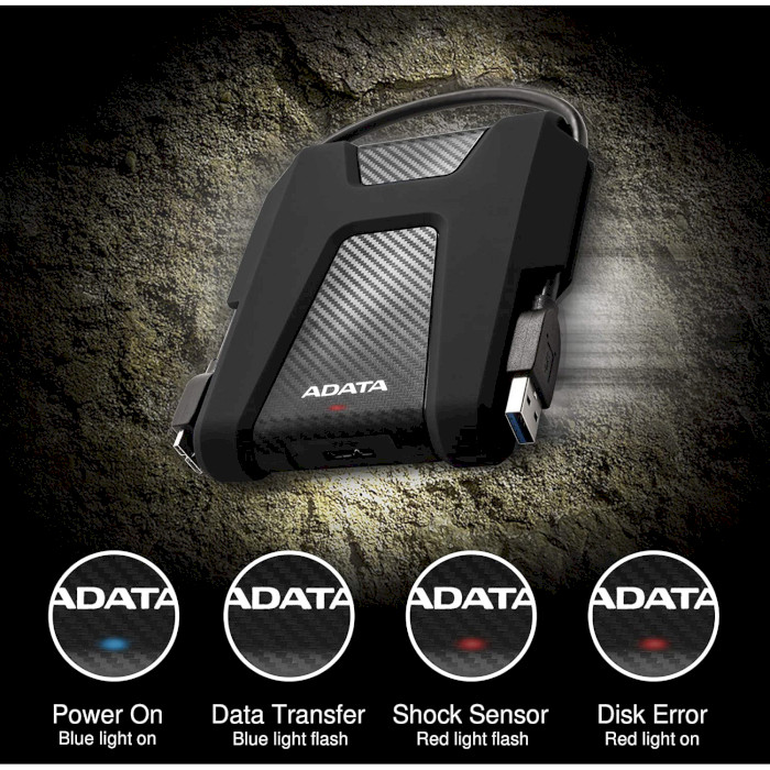 Портативний жорсткий диск ADATA HD680 1TB USB3.2 Black (AHD680-1TU31-CBK)