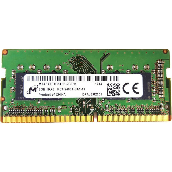 Модуль памяти MICRON SO-DIMM DDR4 2400MHz 8GB (MTA8ATF1G64HZ-2G3H1)