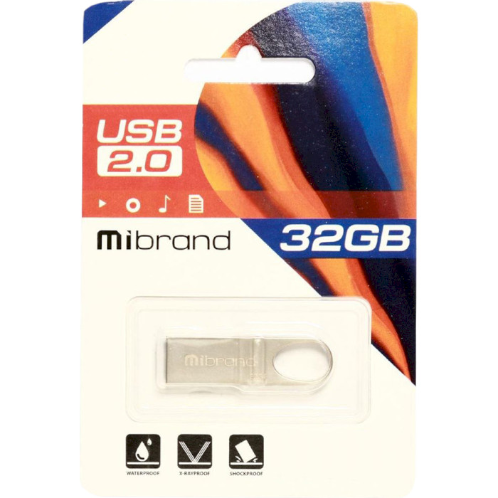 Флешка MIBRAND Irbis 32GB Silver (MI2.0/IR32U3S)