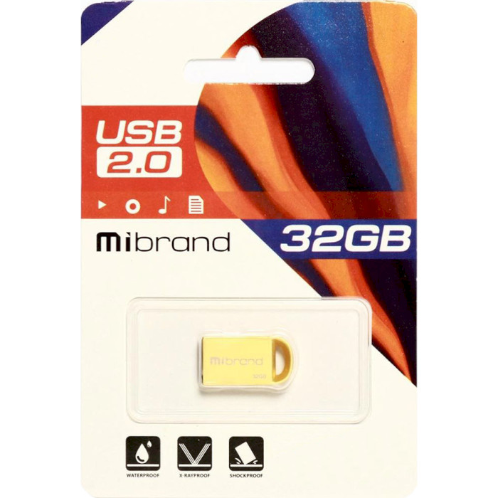 Флэшка MIBRAND Lynx 32GB Gold (MI2.0/LY32M2G)
