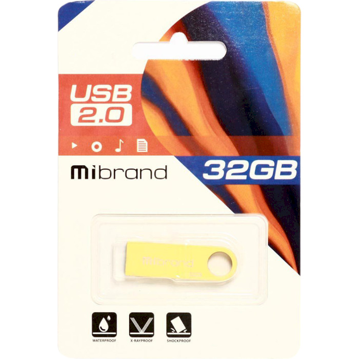 Флэшка MIBRAND Puma 32GB USB2.0 Gold (MI2.0/PU32U1G)