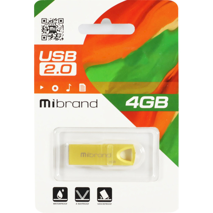 Флэшка MIBRAND Taipan 4GB USB2.0 Gold (MI2.0/TA4U2G)