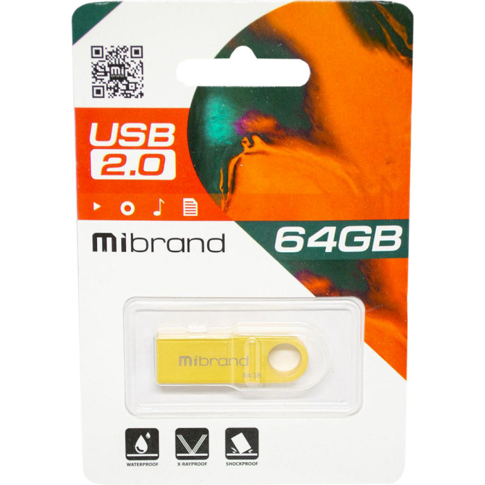 Флэшка MIBRAND Puma 64GB USB2.0 Gold (MI2.0/PU64U1G)