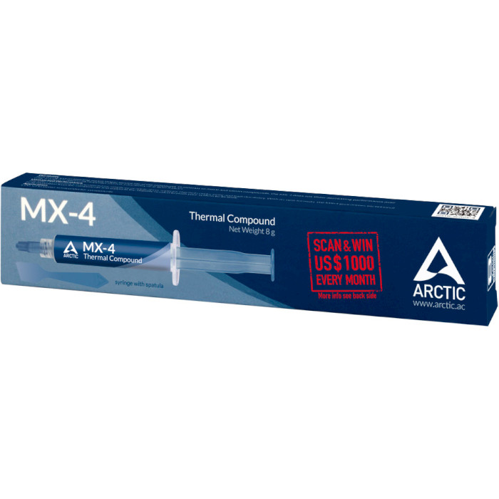 Термопаста ARCTIC MX-4 8g зі шпателем (ACTCP00059A)