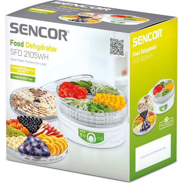 Сушилка для овощей и фруктов SENCOR SFD 2105WH (41006024)