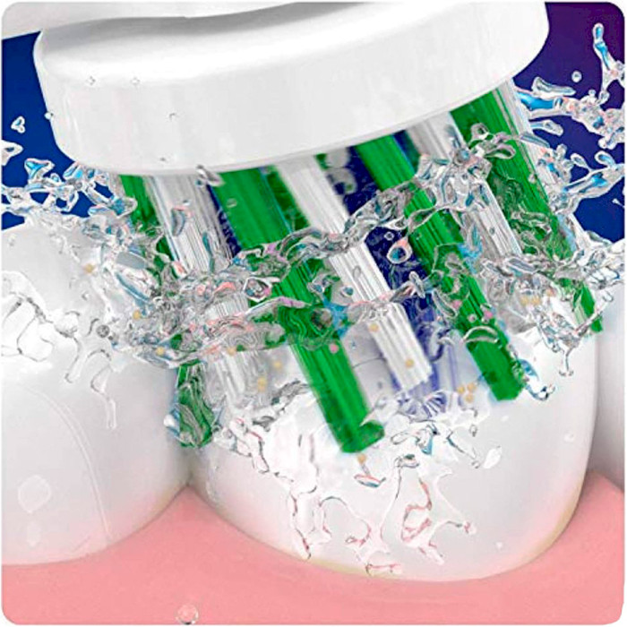 Насадка для зубної щітки BRAUN ORAL-B CrossAction EB50BRB CleanMaximiser White 3шт (4210201317104)