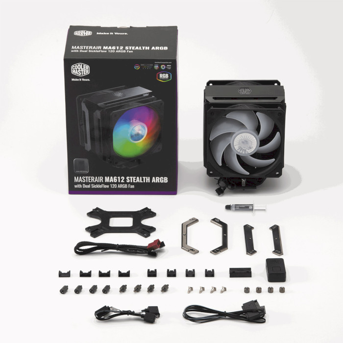 Кулер для процессора COOLER MASTER MasterAir MA612 Stealth ARGB (MAP-T6PS-218PA-R1)