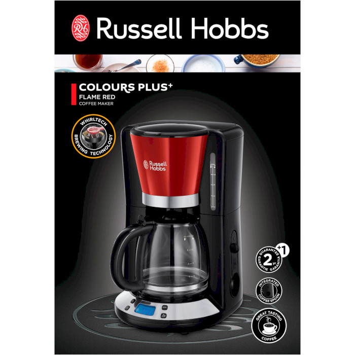 Крапельна кавоварка RUSSELL HOBBS Colours Plus+ Flame Red (24031-56)