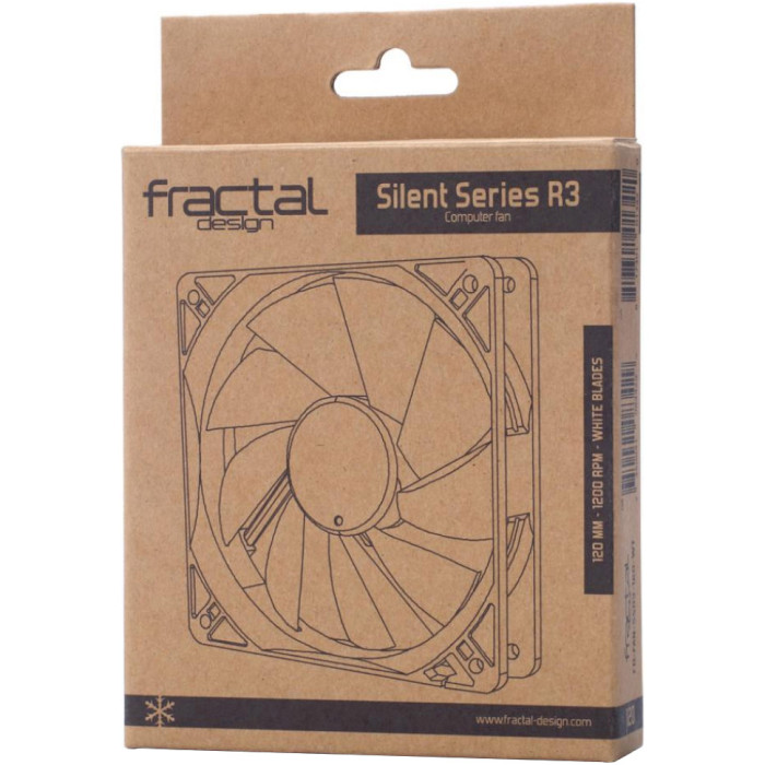 Вентилятор FRACTAL DESIGN Silent R3 120 White (FD-FAN-SSR3-120-WT)