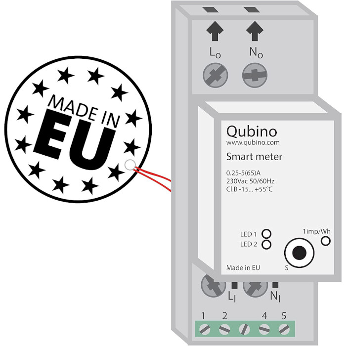 Контролер споживання енергії QUBINO Smart Meter (ZMNHTD1)