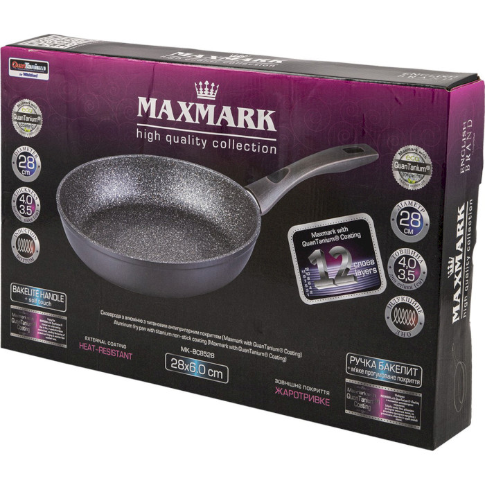 Сковорода MAXMARK Quantanium 28см (MK-BC8528)