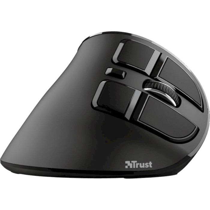 Вертикальная мышь TRUST Voxx Ergonomic Rechargeable Wireless Black (23731)