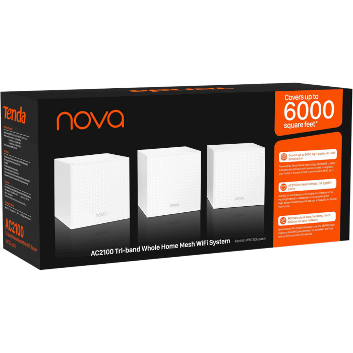 Wi-Fi Mesh система TENDA Nova MW12 3-pack