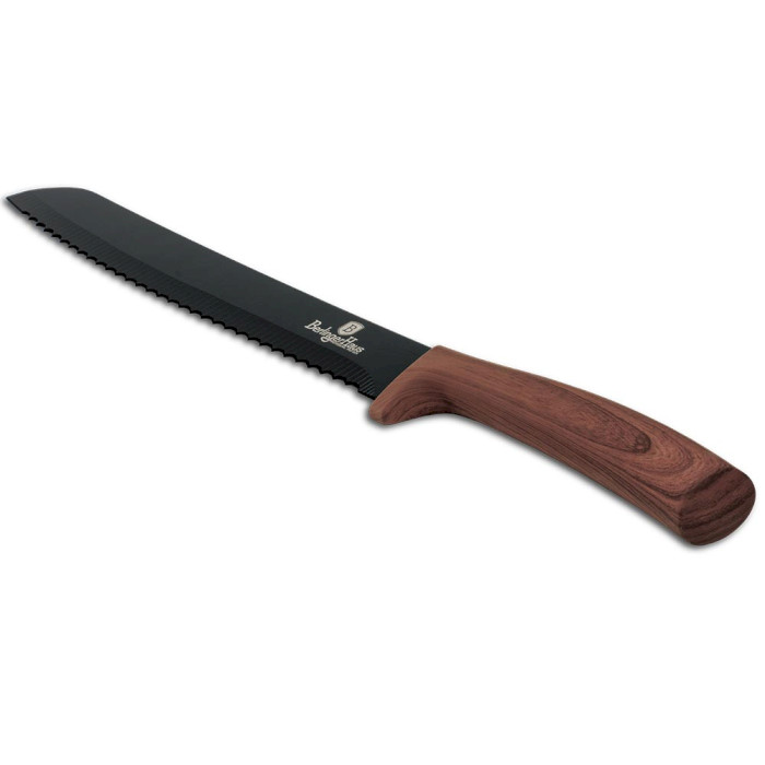 Нож кухонный для хлеба BERLINGER HAUS Ebony Rosewood Collection 200мм (BH-2315)